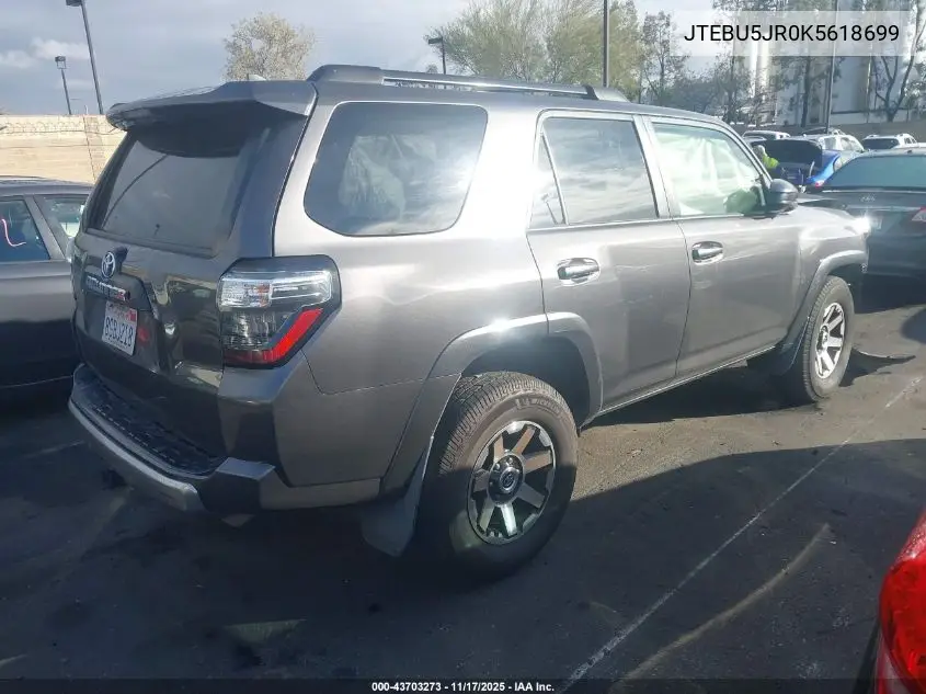JTEBU5JR0K5618699 2019 Toyota 4Runner Trd Off Road