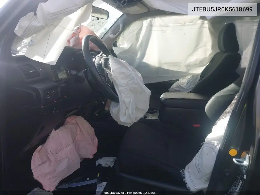 JTEBU5JR0K5618699 2019 Toyota 4Runner Trd Off Road