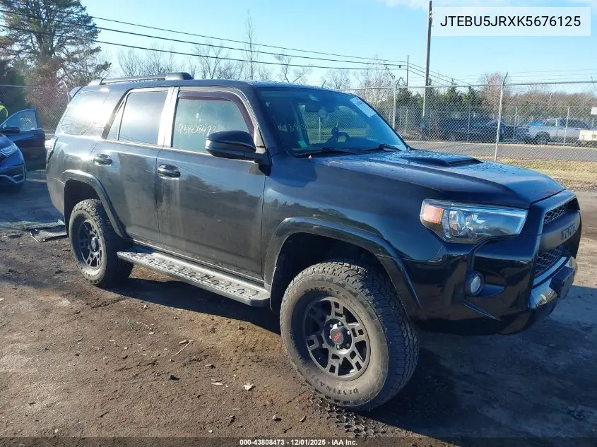 JTEBU5JRXK5676125 2019 Toyota 4Runner Trd Off Road