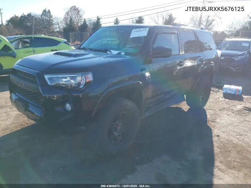JTEBU5JRXK5676125 2019 Toyota 4Runner Trd Off Road