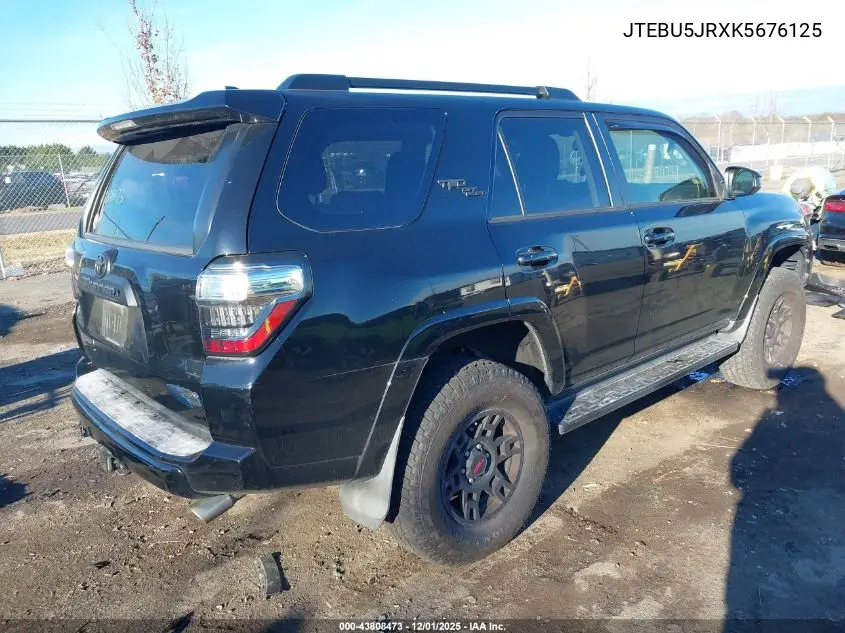 JTEBU5JRXK5676125 2019 Toyota 4Runner Trd Off Road