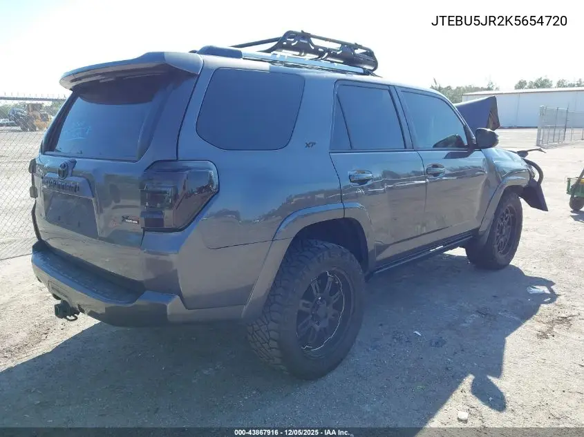 JTEBU5JR2K5654720 2019 Toyota 4Runner Sr5 Premium