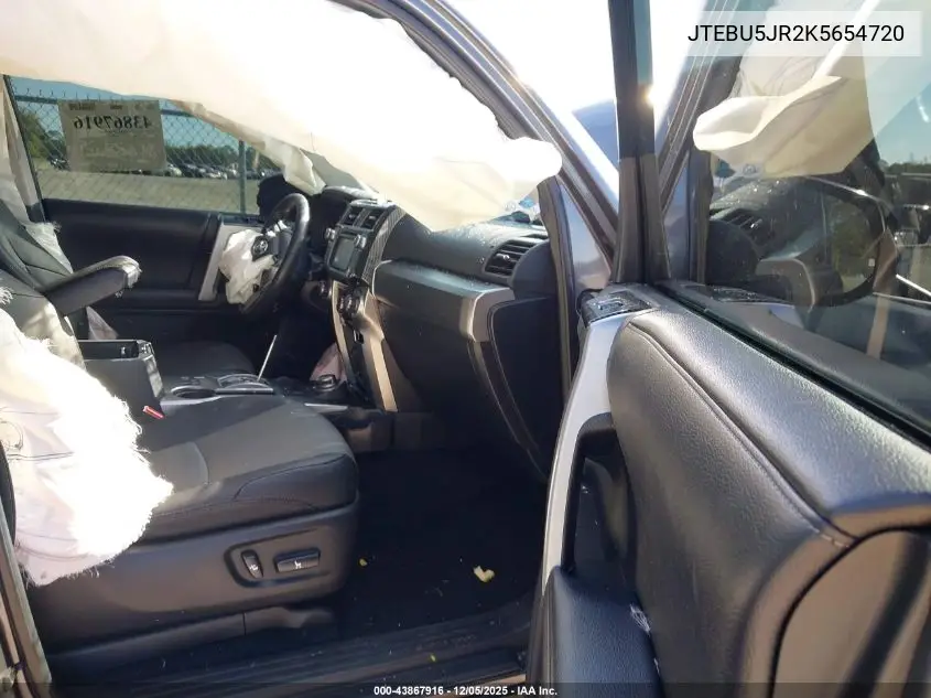 JTEBU5JR2K5654720 2019 Toyota 4Runner Sr5 Premium