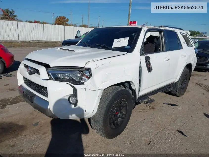 JTEBU5JR2K5662574 2019 Toyota 4Runner Trd Off Road