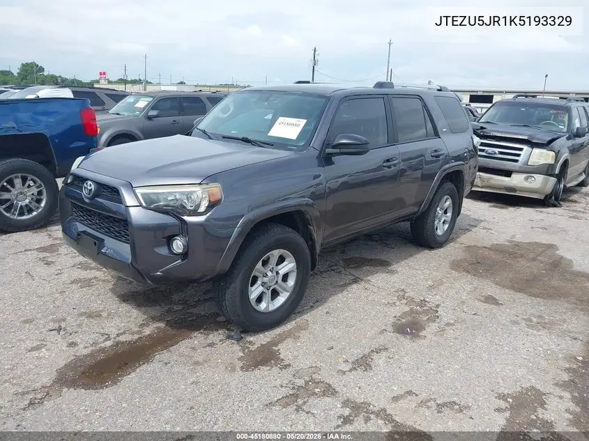 JTEZU5JR1K5193329 2019 Toyota 4Runner Sr5