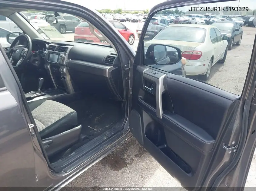 JTEZU5JR1K5193329 2019 Toyota 4Runner Sr5