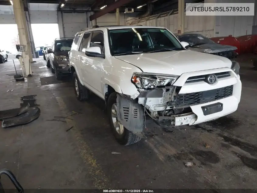 JTEBU5JR5L5789210 2020 Toyota 4Runner Sr5 Premium