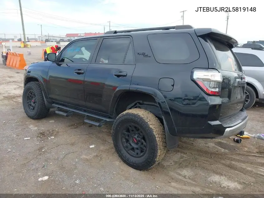 JTEBU5JR2L5819148 2020 Toyota 4Runner Trd Off Road Premium