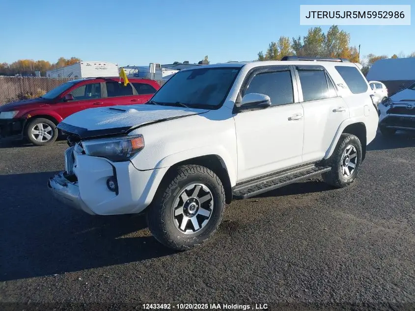 JTERU5JR5M5952986 2021 Toyota 4Runner
