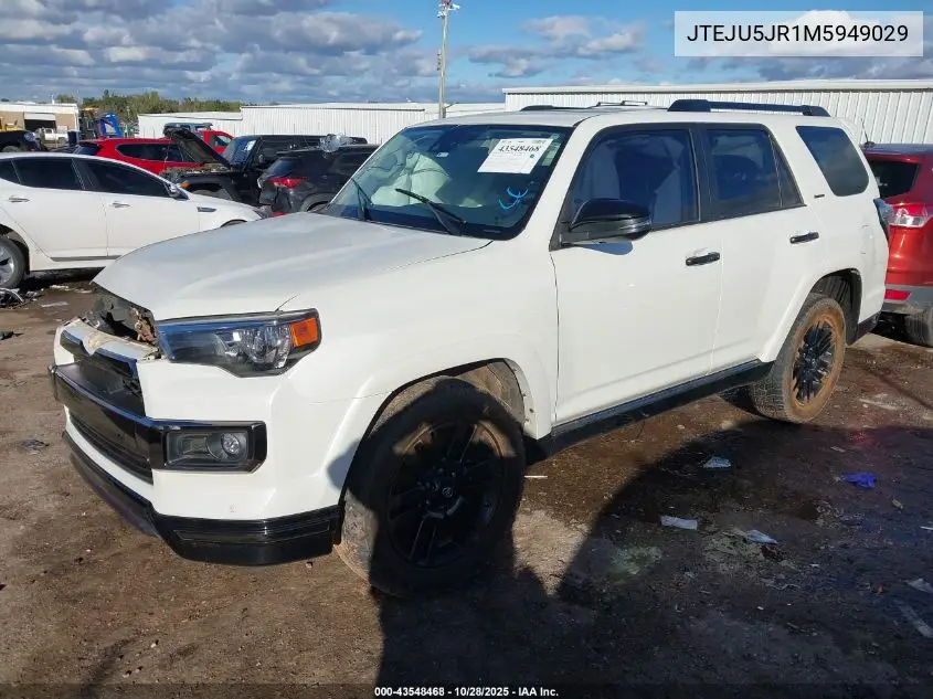 JTEJU5JR1M5949029 2021 Toyota 4Runner Nightshade Special Edition