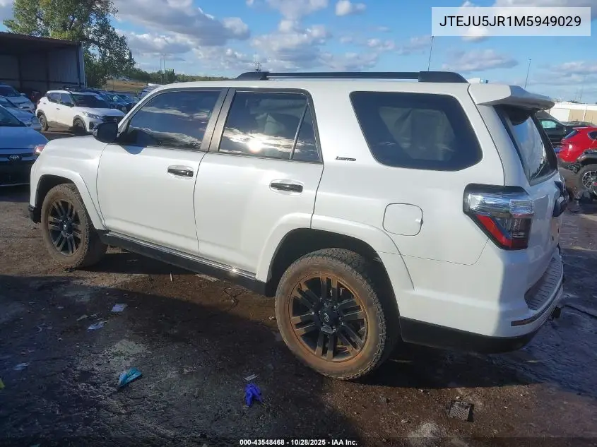 JTEJU5JR1M5949029 2021 Toyota 4Runner Nightshade Special Edition