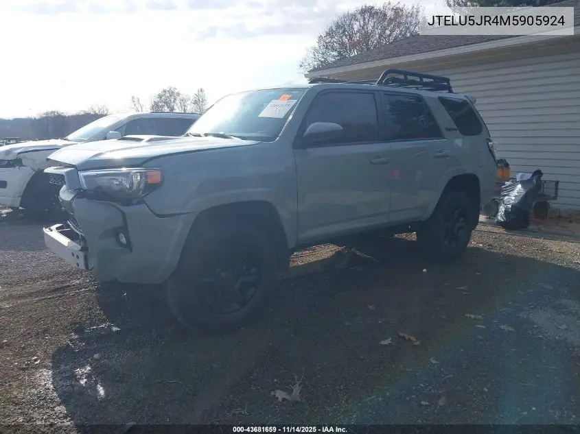 JTELU5JR4M5905924 2021 Toyota 4Runner Trd Pro