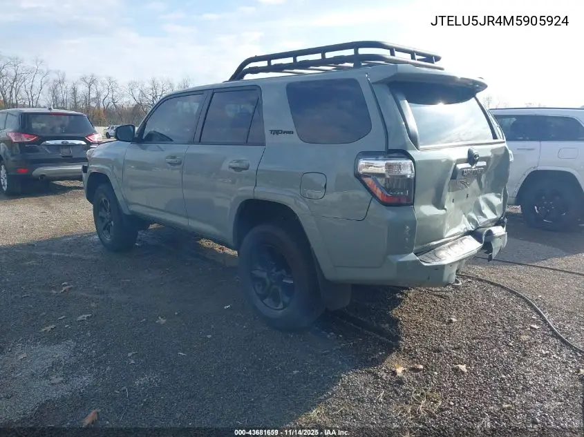 JTELU5JR4M5905924 2021 Toyota 4Runner Trd Pro