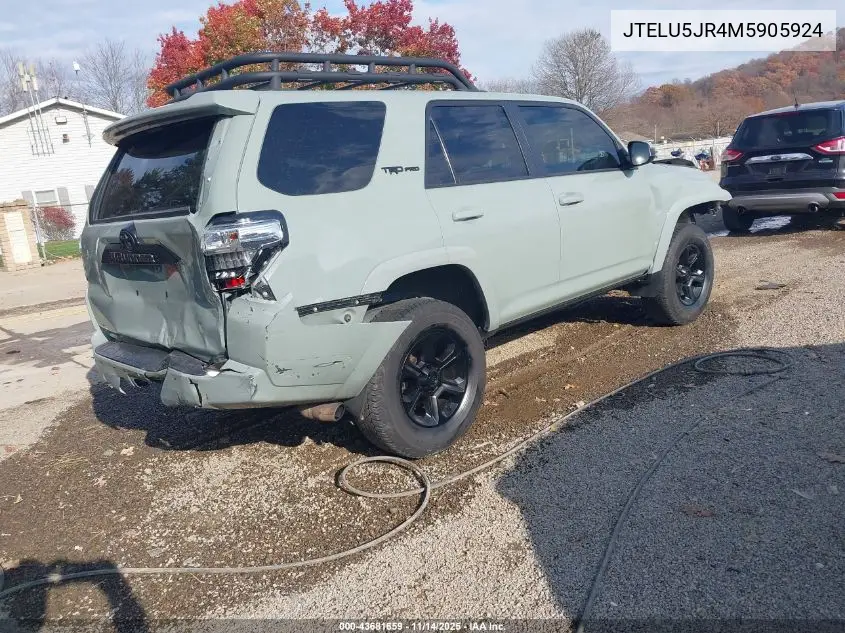 JTELU5JR4M5905924 2021 Toyota 4Runner Trd Pro