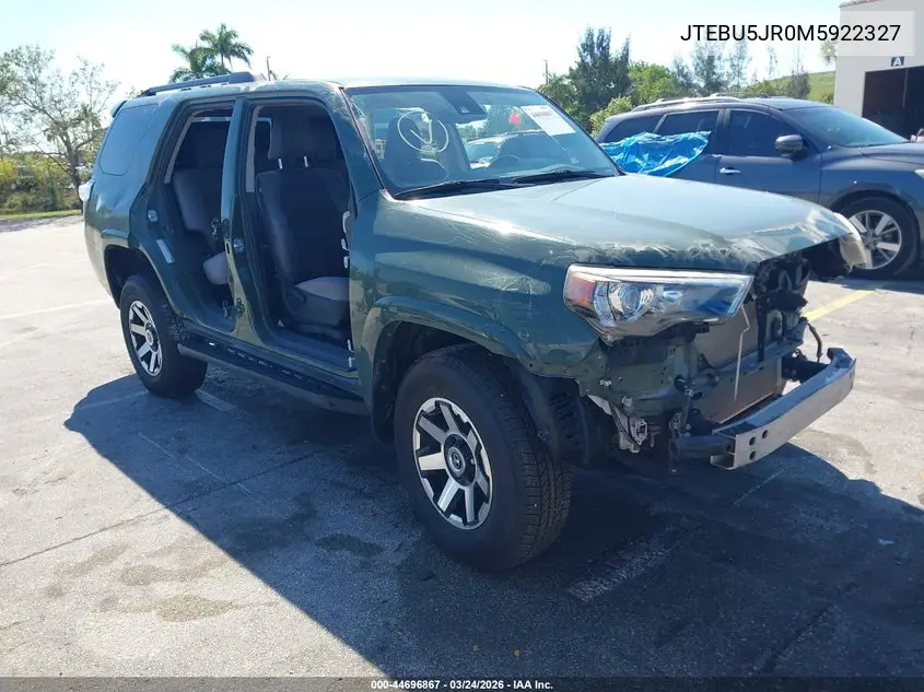 JTEBU5JR0M5922327 2021 Toyota 4Runner Trail Special Edition