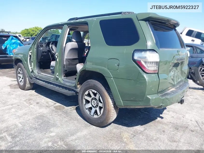 JTEBU5JR0M5922327 2021 Toyota 4Runner Trail Special Edition