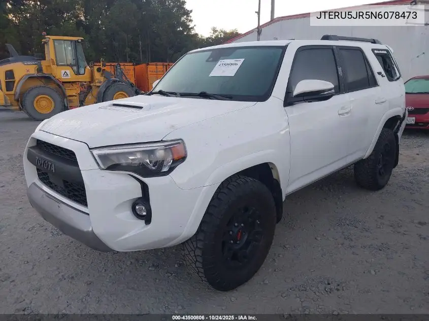 JTERU5JR5N6078473 2022 Toyota 4Runner Trd Off Road Premium
