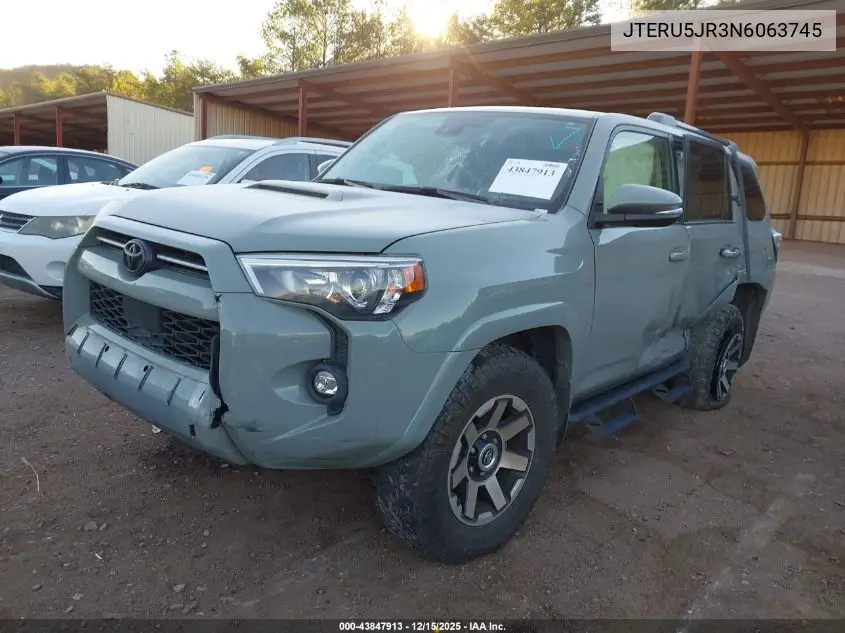 JTERU5JR3N6063745 2022 Toyota 4Runner Trd Off Road Premium