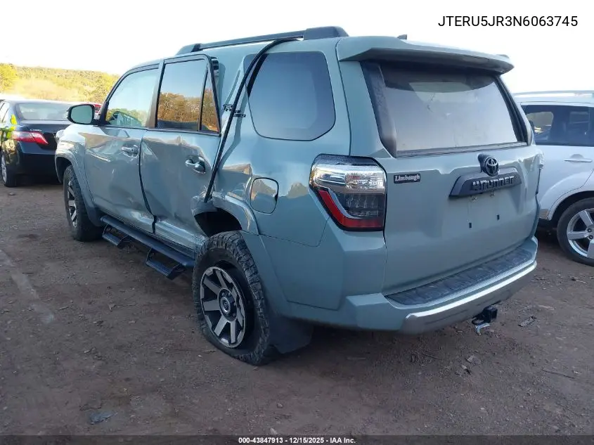 JTERU5JR3N6063745 2022 Toyota 4Runner Trd Off Road Premium