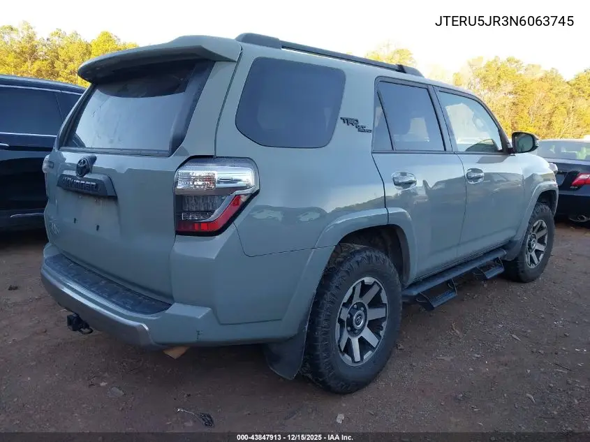 JTERU5JR3N6063745 2022 Toyota 4Runner Trd Off Road Premium