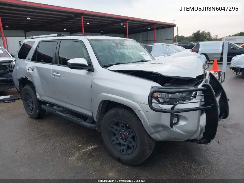 JTEMU5JR3N6047295 2022 Toyota 4Runner Sr5