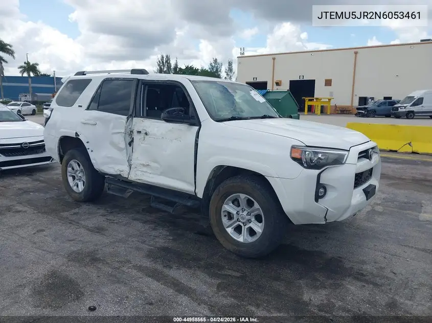 JTEMU5JR2N6053461 2022 Toyota 4Runner Sr5