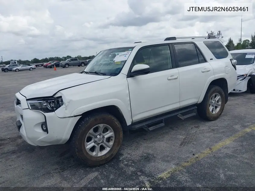 JTEMU5JR2N6053461 2022 Toyota 4Runner Sr5