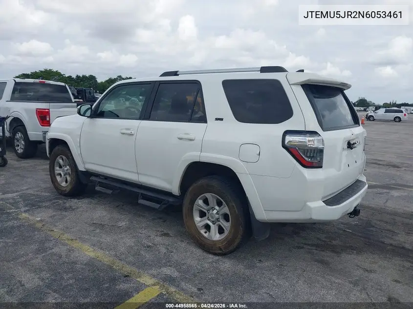 JTEMU5JR2N6053461 2022 Toyota 4Runner Sr5