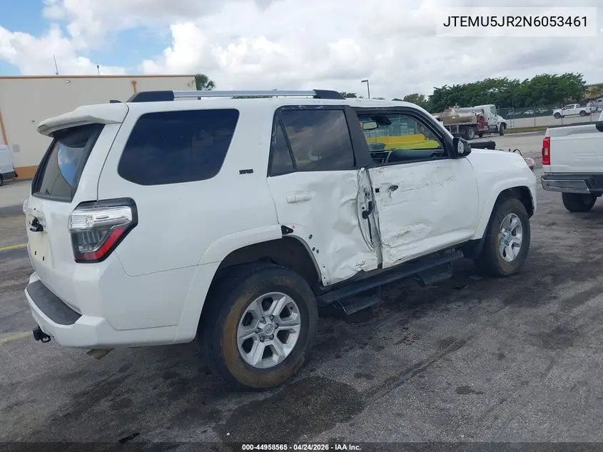 JTEMU5JR2N6053461 2022 Toyota 4Runner Sr5