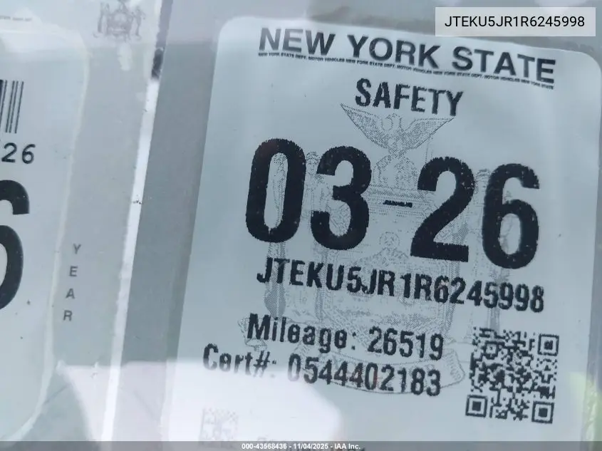 JTEKU5JR1R6245998 2024 Toyota 4Runner Limited