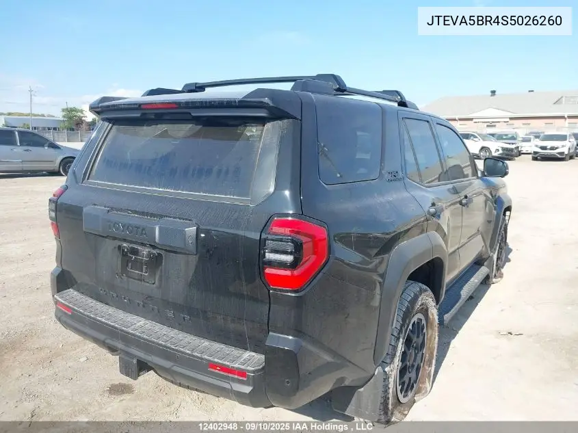 JTEVA5BR4S5026260 2025 Toyota 4Runner