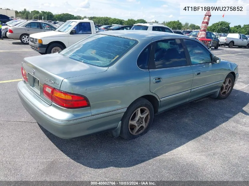 4T1BF18B9WU275852 1998 Toyota Avalon Xls