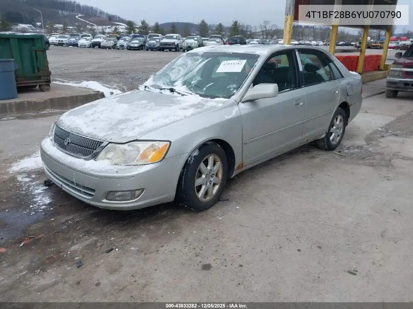 4T1BF28B6YU070790 2000 Toyota Avalon Xls
