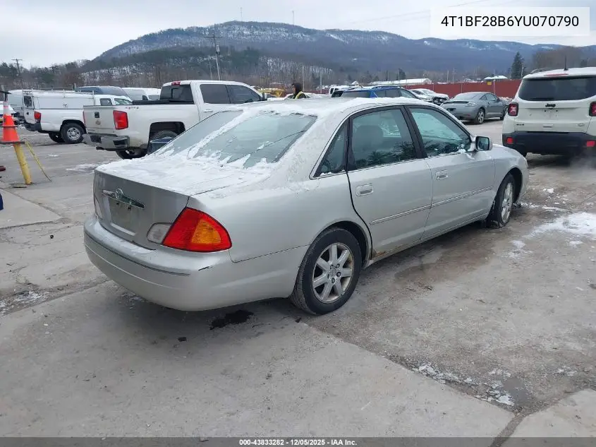 4T1BF28B6YU070790 2000 Toyota Avalon Xls