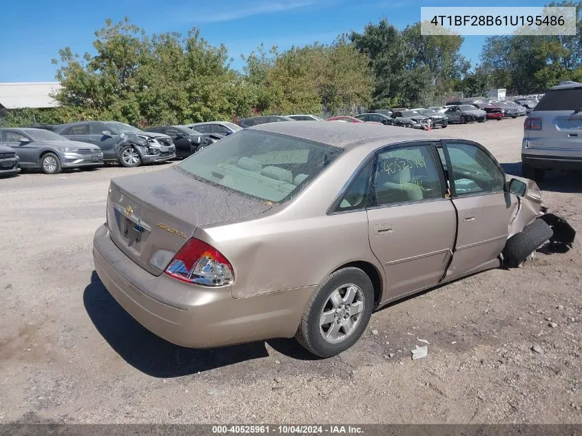 4T1BF28B61U195486 2001 Toyota Avalon Xl