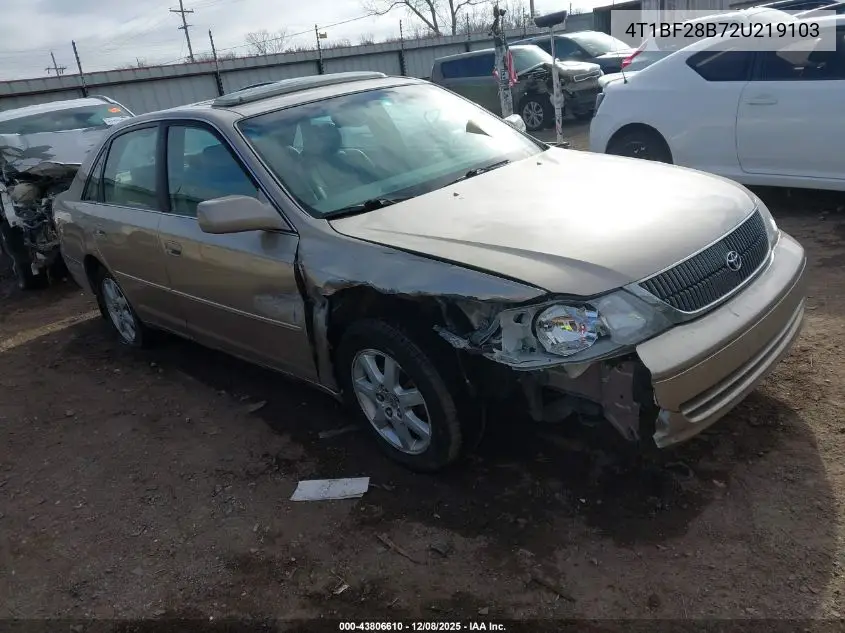 4T1BF28B72U219103 2002 Toyota Avalon Xls