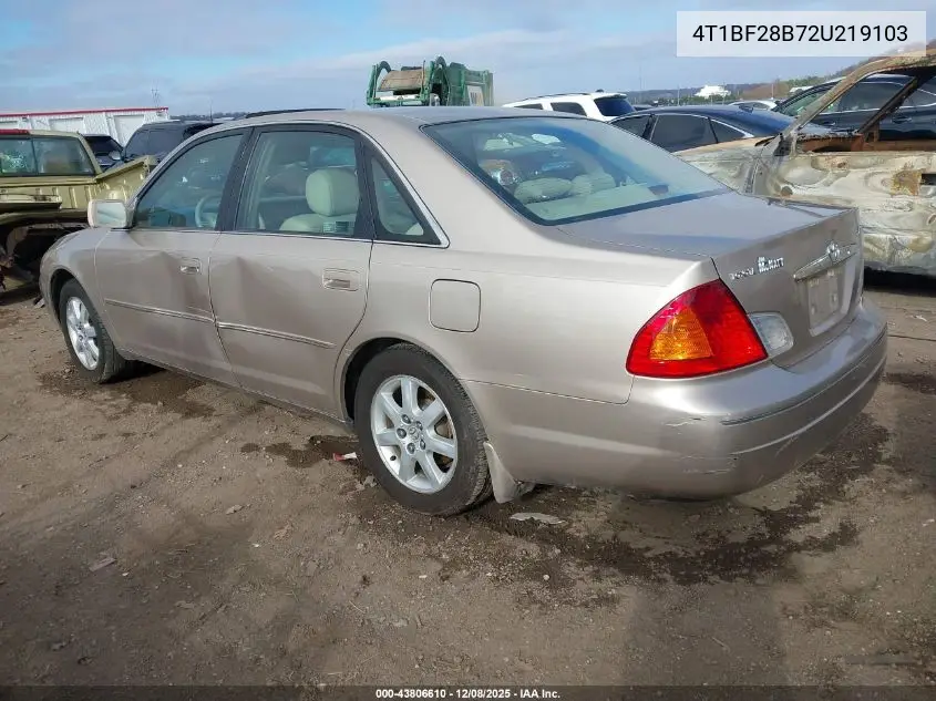 4T1BF28B72U219103 2002 Toyota Avalon Xls