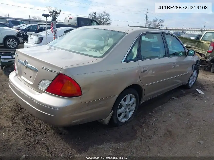 4T1BF28B72U219103 2002 Toyota Avalon Xls