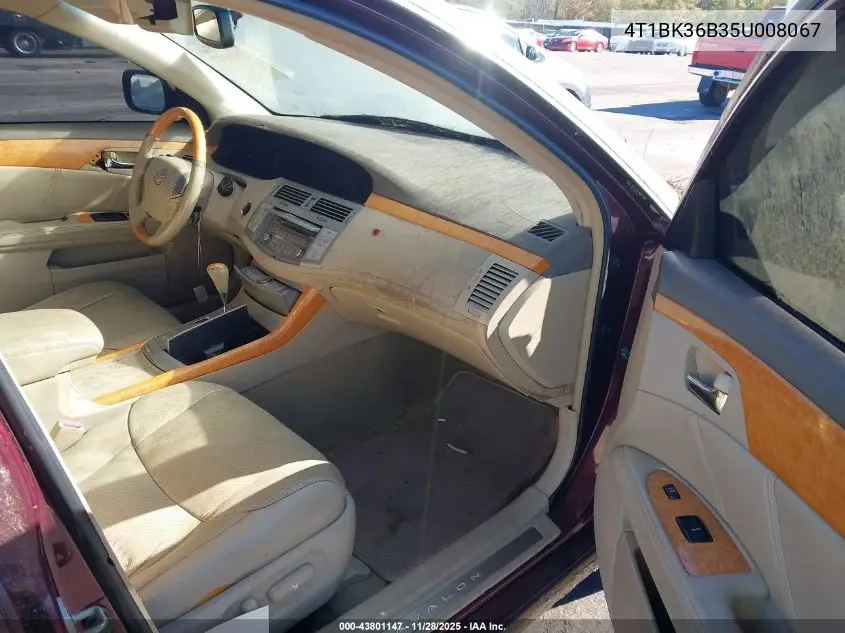 4T1BK36B35U008067 2005 Toyota Avalon Limited