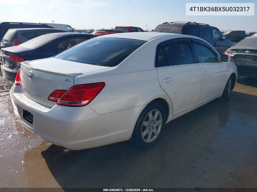 4T1BK36BX5U032317 2005 Toyota Avalon Xl