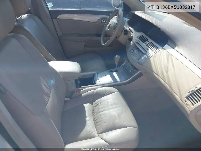 4T1BK36BX5U032317 2005 Toyota Avalon Xl