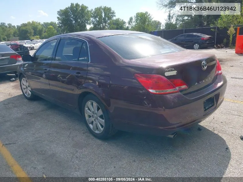 2006 Toyota Avalon Xls VIN: 4T1BK36B46U123942 Lot: 40285105