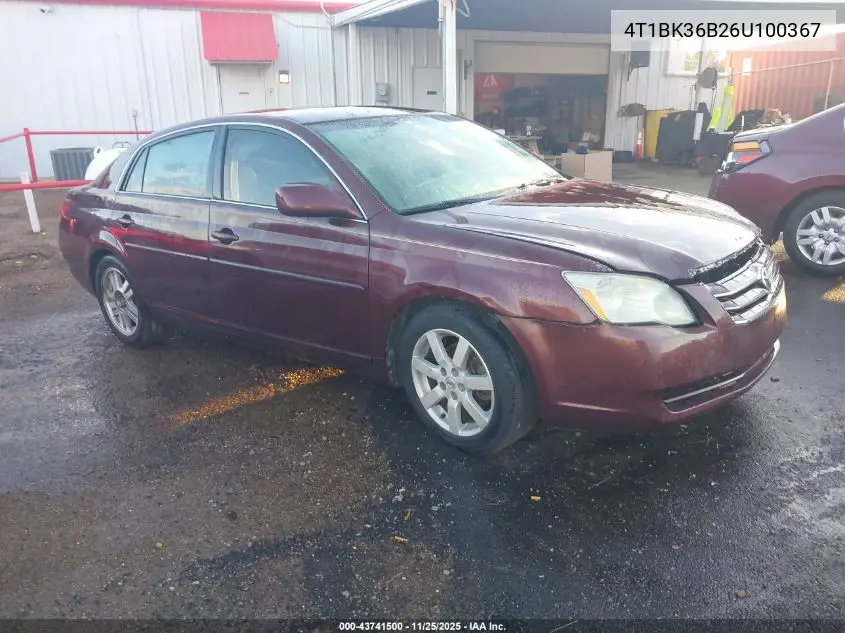 4T1BK36B26U100367 2006 Toyota Avalon Limited/Touring/Xl/Xls