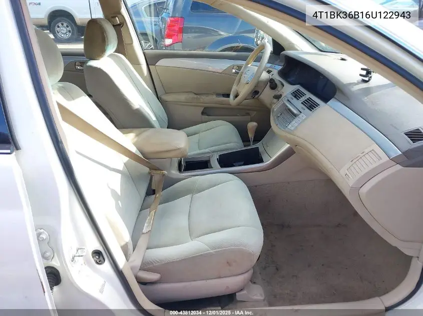 4T1BK36B16U122943 2006 Toyota Avalon Xl
