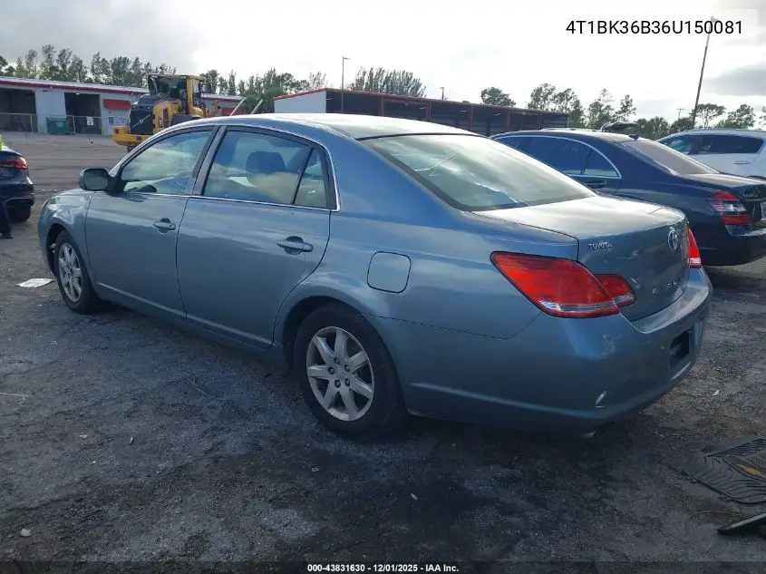 4T1BK36B36U150081 2006 Toyota Avalon Xl