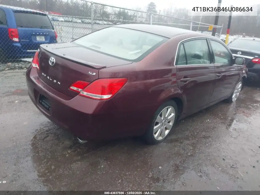 4T1BK36B46U086634 2006 Toyota Avalon Xls