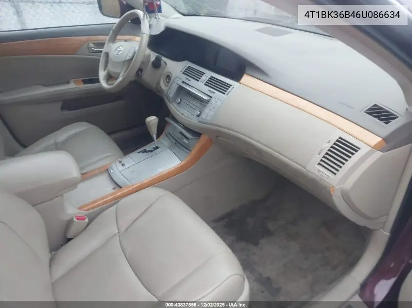 4T1BK36B46U086634 2006 Toyota Avalon Xls