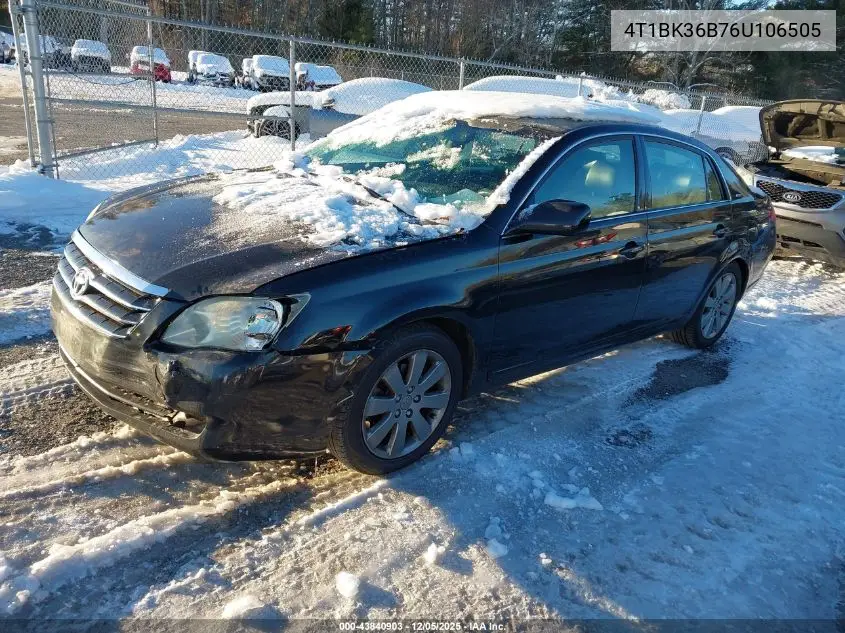 4T1BK36B76U106505 2006 Toyota Avalon Touring