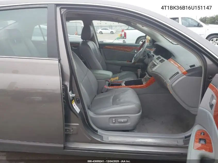 4T1BK36B16U151147 2006 Toyota Avalon Limited