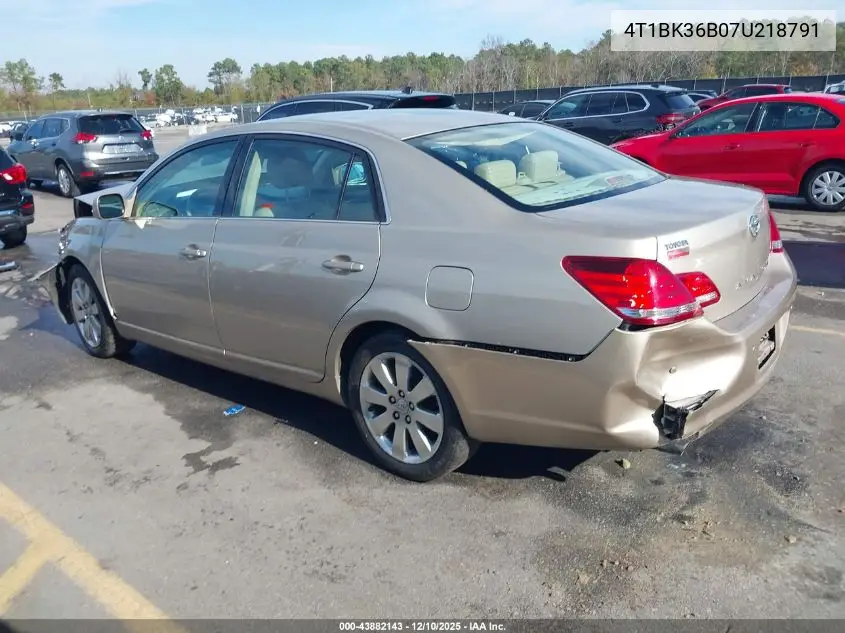 4T1BK36B07U218791 2007 Toyota Avalon Xls
